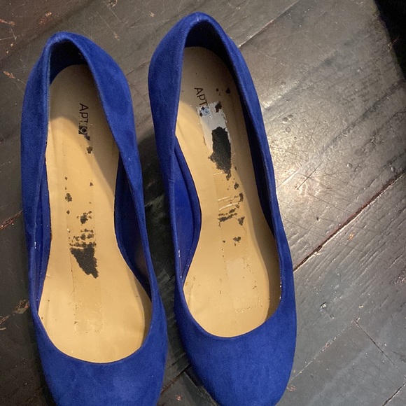 Apt 9 Blue Wedge Heels - Picture 7 of 7